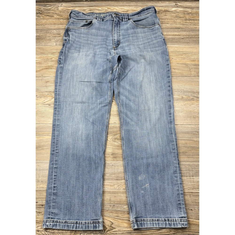 Duluth Trading Ballroom Double Flex Relaxed Fit Mens 36/30 (FITS 34x29) STAINS